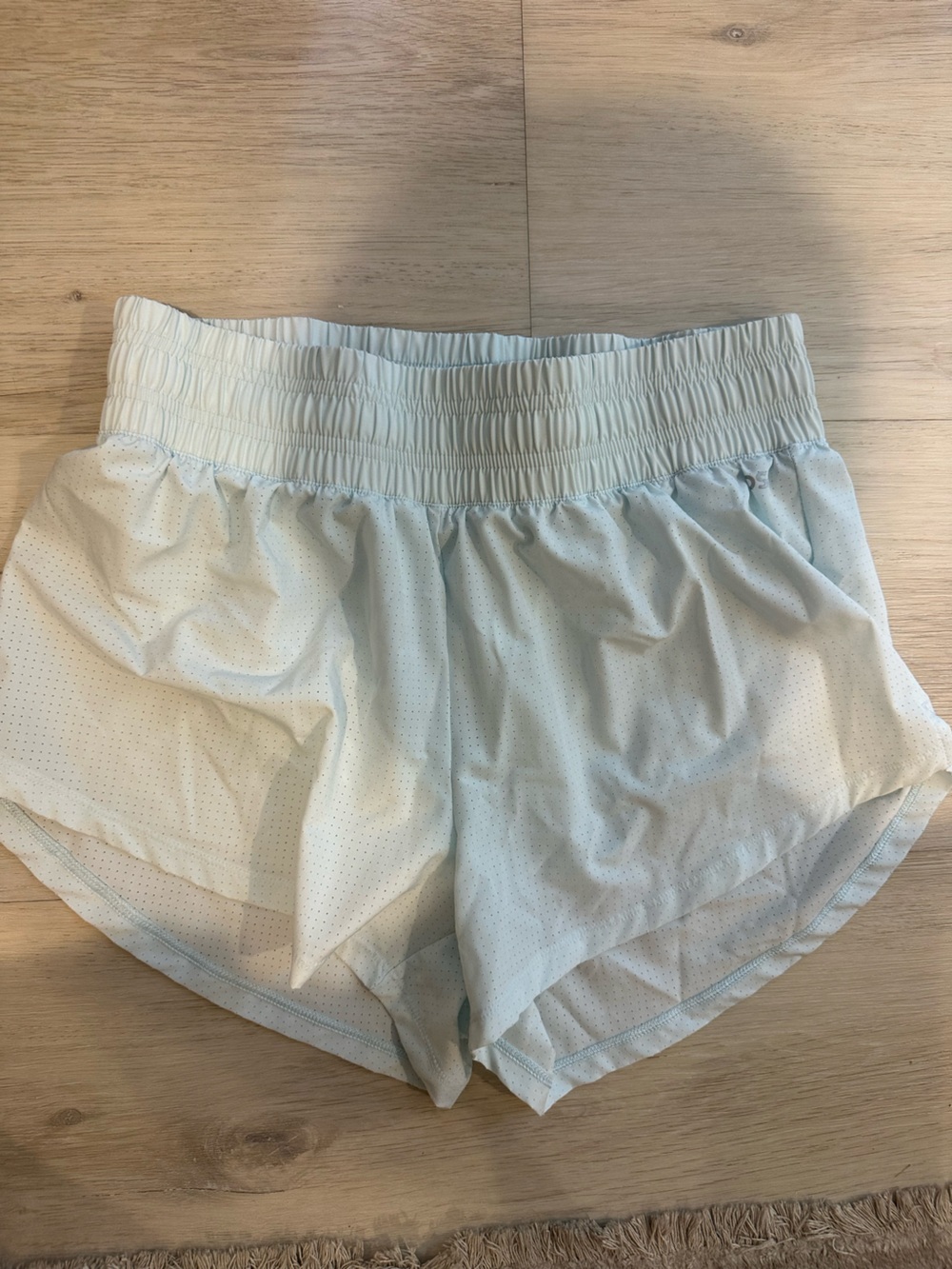 DSG Light Blue Elastic Waist Athletic Shorts